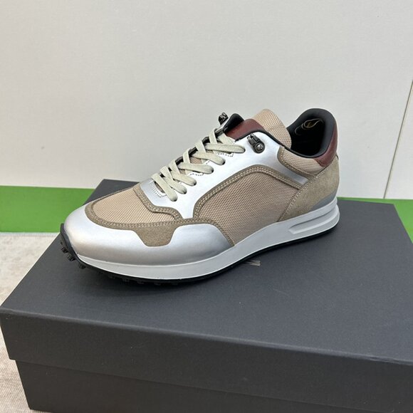 Dunhill Mens Daily Breathable Sports Shoes Silver/Tan - Picture 5 of 10